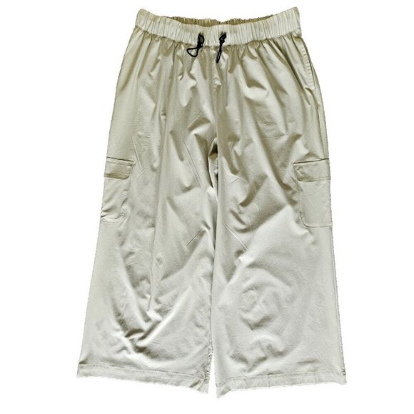 LIVI for Lane Bryant Pants Womens 18/20 Lime Green Wide Leg Drawstring Waist - Picture 11 of 16